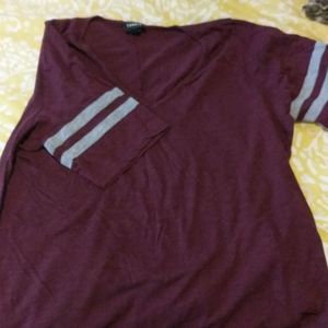 Purple and Gray Football Tee